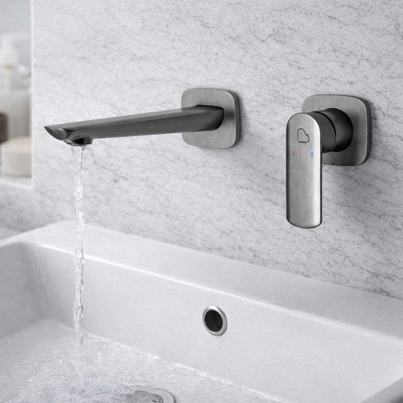 Flora Wall Mounted Basin Mixer